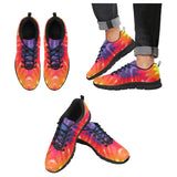 Womens Sneakers, Orange Tie-dye Running Shoes by inQue.Style