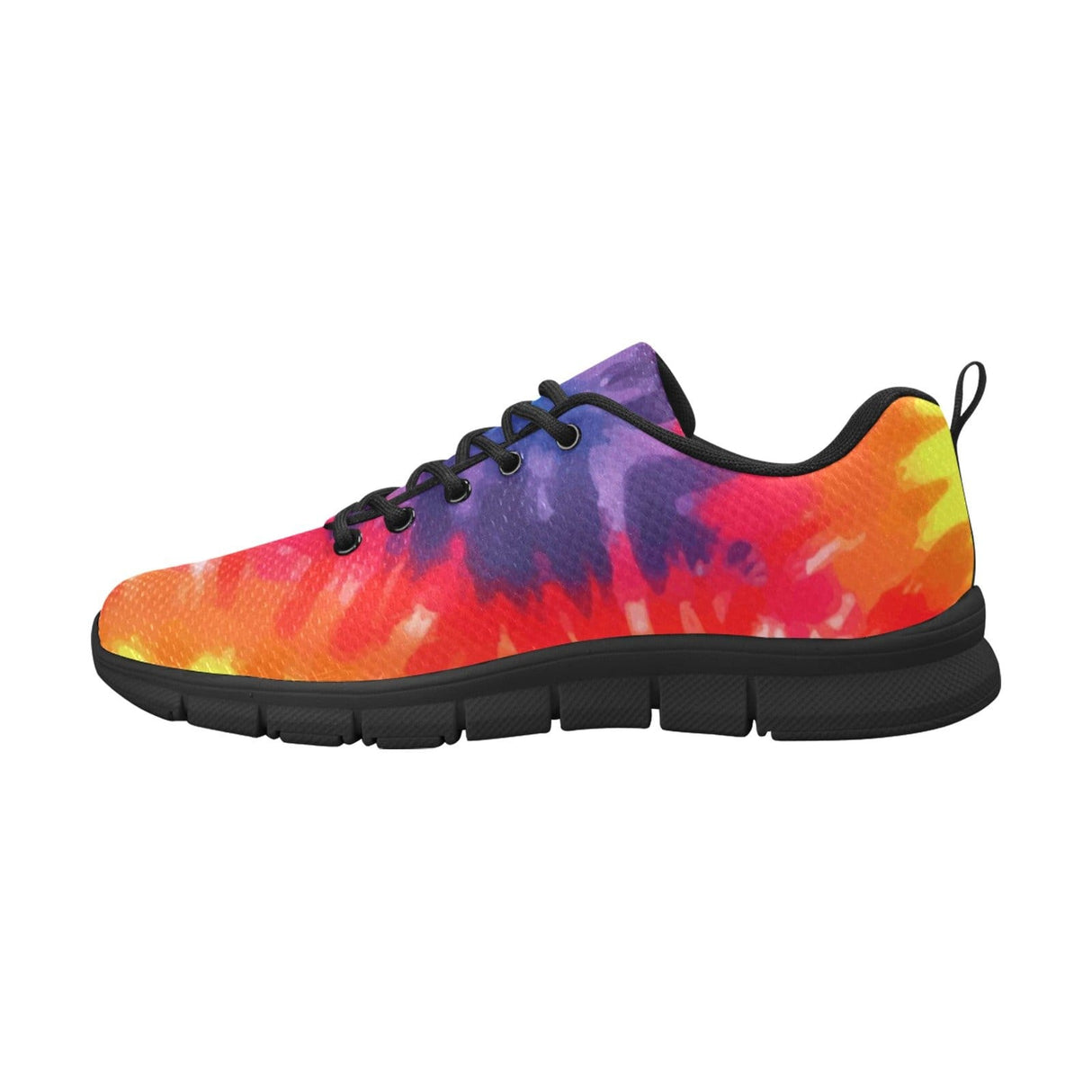 Womens Sneakers, Orange Tie-dye Running Shoes by inQue.Style