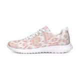 Womens Sneakers, Pink & White Low Top Canvas Running Shoes by inQue.Style