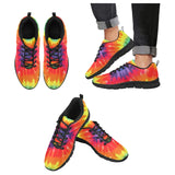 Womens Sneakers, Rainbow Print Running Shoes by inQue.Style