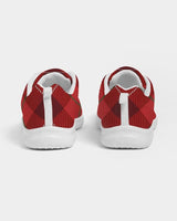 Womens Sneakers - Red Plaid Canvas Sports Shoes / Running by inQue.Style