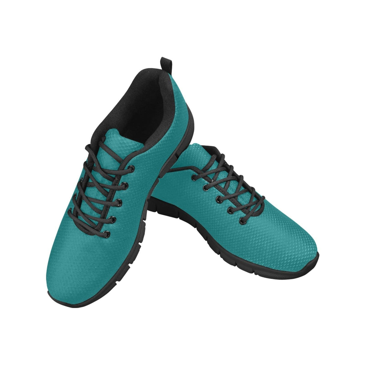 Womens Sneakers, Dark Teal Green Running Shoes by inQue.Style