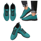 Womens Sneakers, Dark Teal Green Running Shoes by inQue.Style