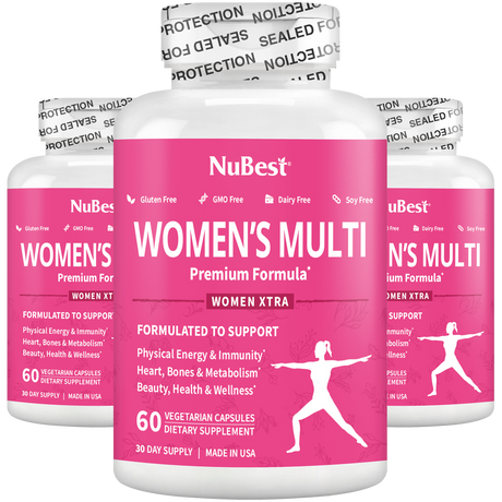 Women's Multi, Women Xtra, Immunity, Energy & Beauty Formula, 60 Vegan Capsules by NuBest Nutrition®