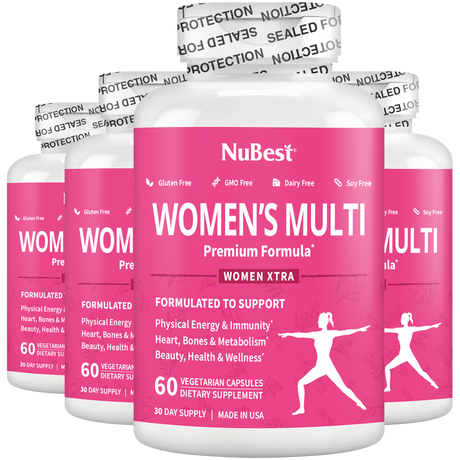 Women's Multi, Women Xtra, Immunity, Energy & Beauty Formula, 60 Vegan Capsules by NuBest Nutrition®