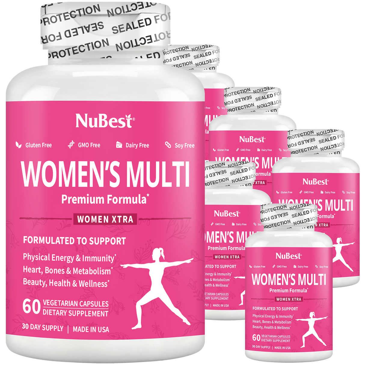 Women's Multi, Women Xtra, Immunity, Energy & Beauty Formula, 60 Vegan Capsules by NuBest Nutrition®