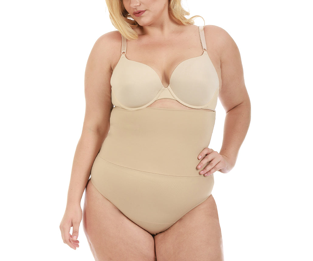 InstantFigure Shapewear Curvy Hi-waist Double Control Slimming Panty WPY020C by InstantFigure INC