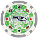 Seattle Seahawks 20 Piece Poker Chips by MasterPieces Puzzle Company INC