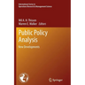 Public Policy Analysis: New Developments