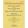 Preliminary Checklist of the Records of the Office of the Judge Advocate General (War), 1808-1942: Record Group 153, PC 29