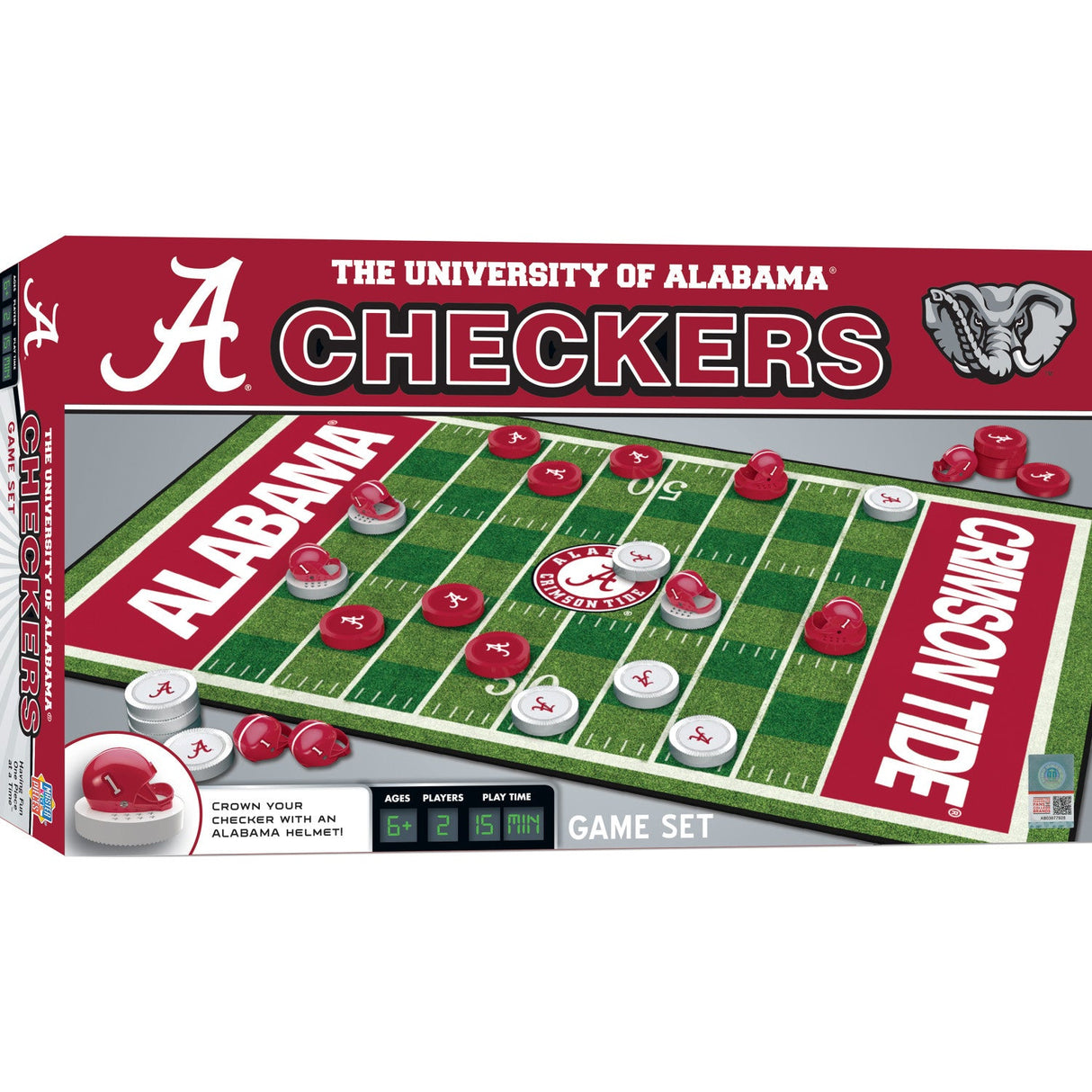 Alabama Crimson Tide Checkers Board Game by MasterPieces Puzzle Company INC