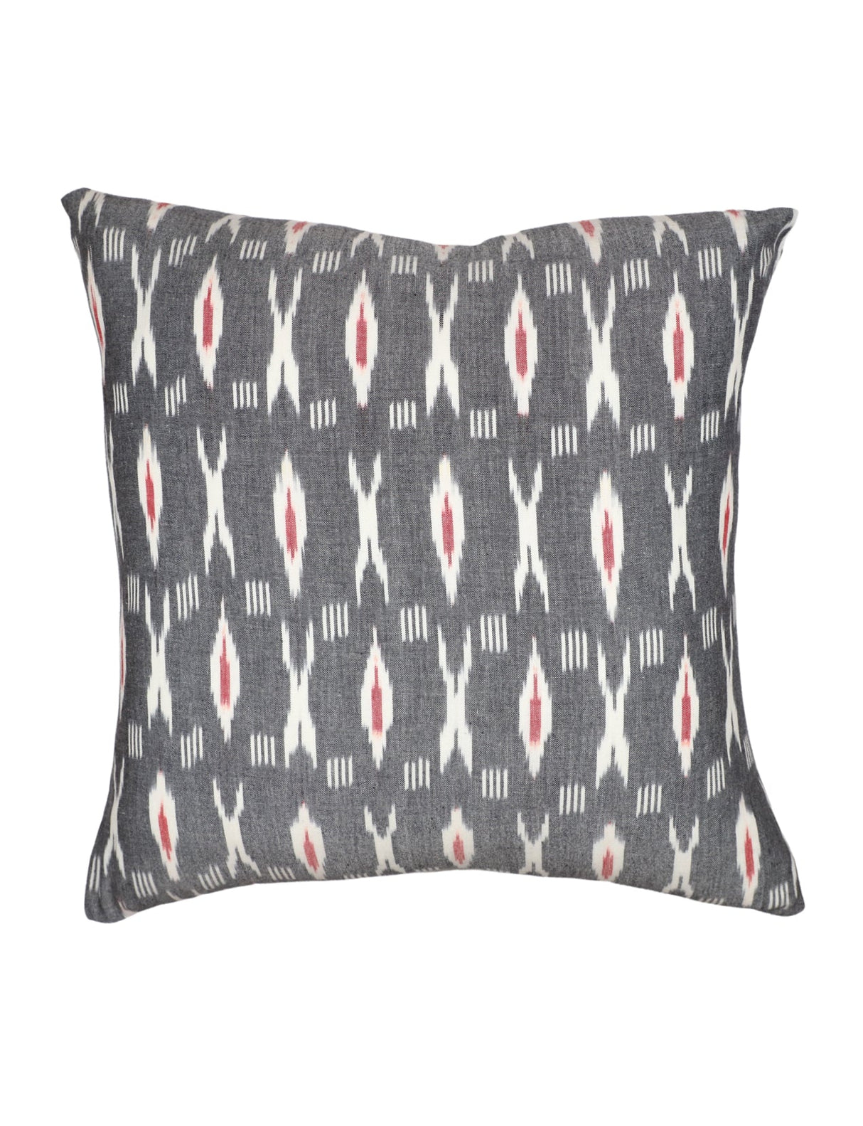 XO Grey & Red Throw Pillow Cover by Passion Lilie