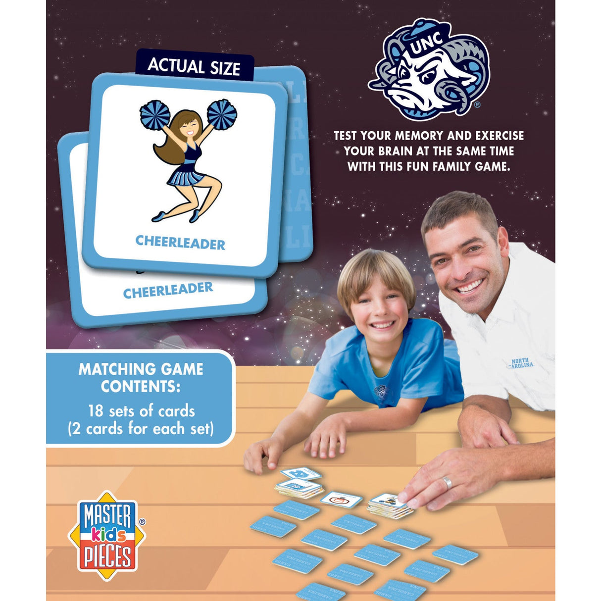 UNC Tar Heels Matching Game by MasterPieces Puzzle Company INC