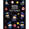 Police Planner 2026: Cool Daily Organizer: January-December (12 Months) Stylish Blue Policeman Weekly Agenda for Law & Order