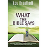 What the Bible Says: about scripture, capital punishment, governmental authority, sexual behavior, financial matters, marriage and family, heaven and