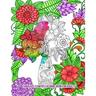 Fabulous Flowers Coloring Book for Adults: An Adult Coloring Book for Stress Relief and Relaxation (Hand-Drawn Images Exclusively Designed)