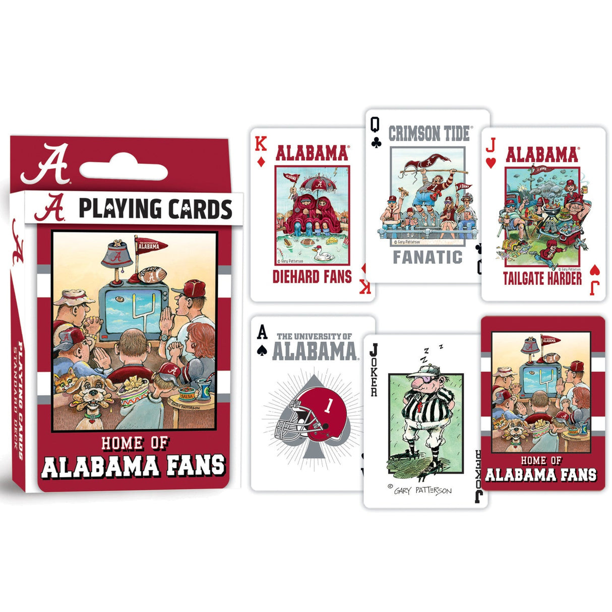 Alabama Crimson Tide Fan Deck Playing Cards - 54 Card Deck by MasterPieces Puzzle Company INC