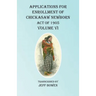 Applications For Enrollment of Chickasaw Newborn Act of 1905 Volume VI