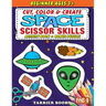 Space Scissor Skills: Cut, color and create. Educational Activity Book for kids ages 3+