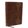 KJV, Journal the Word Bible, Imitation Leather, Brown, Red Letter Edition, Comfort Print: Reflect, Journal, or Create Art Next to Your Favorite Verses