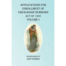 Applications For Enrollment of Chickasaw Newborn Act of 1905 Volume I