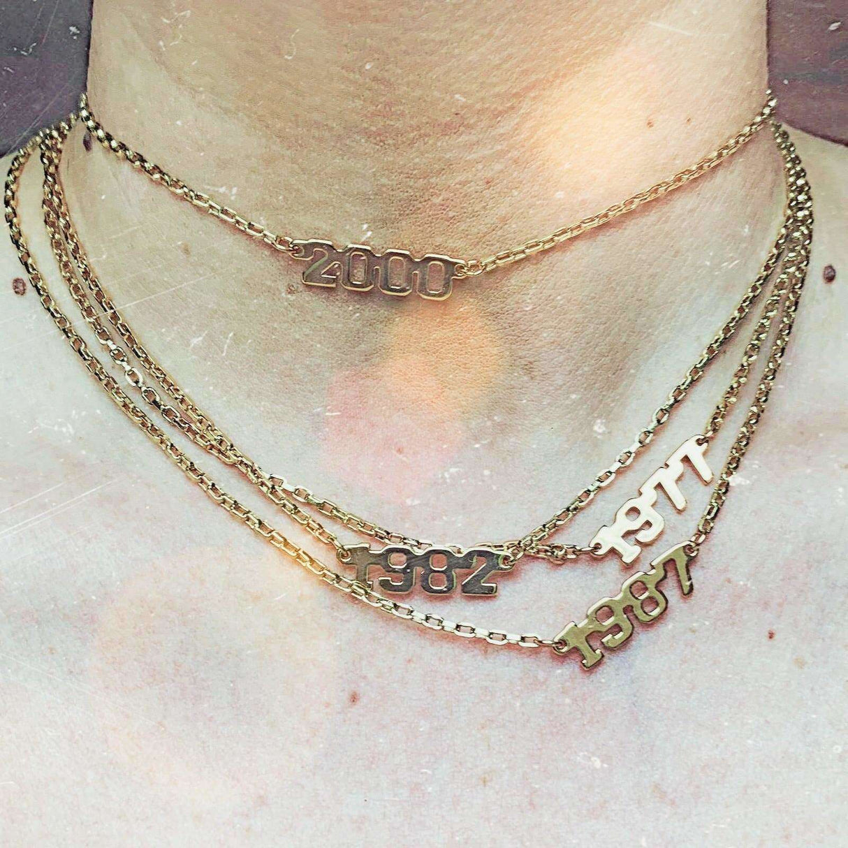 Year Necklace by Jonesy Wood