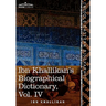 Ibn Khallikan's Biographical Dictionary, Volume IV