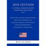 Twenty-First Century Communications and Video Accessibility Act - Accessible Emergency Information - Apparatus Requirements for Emergency Information