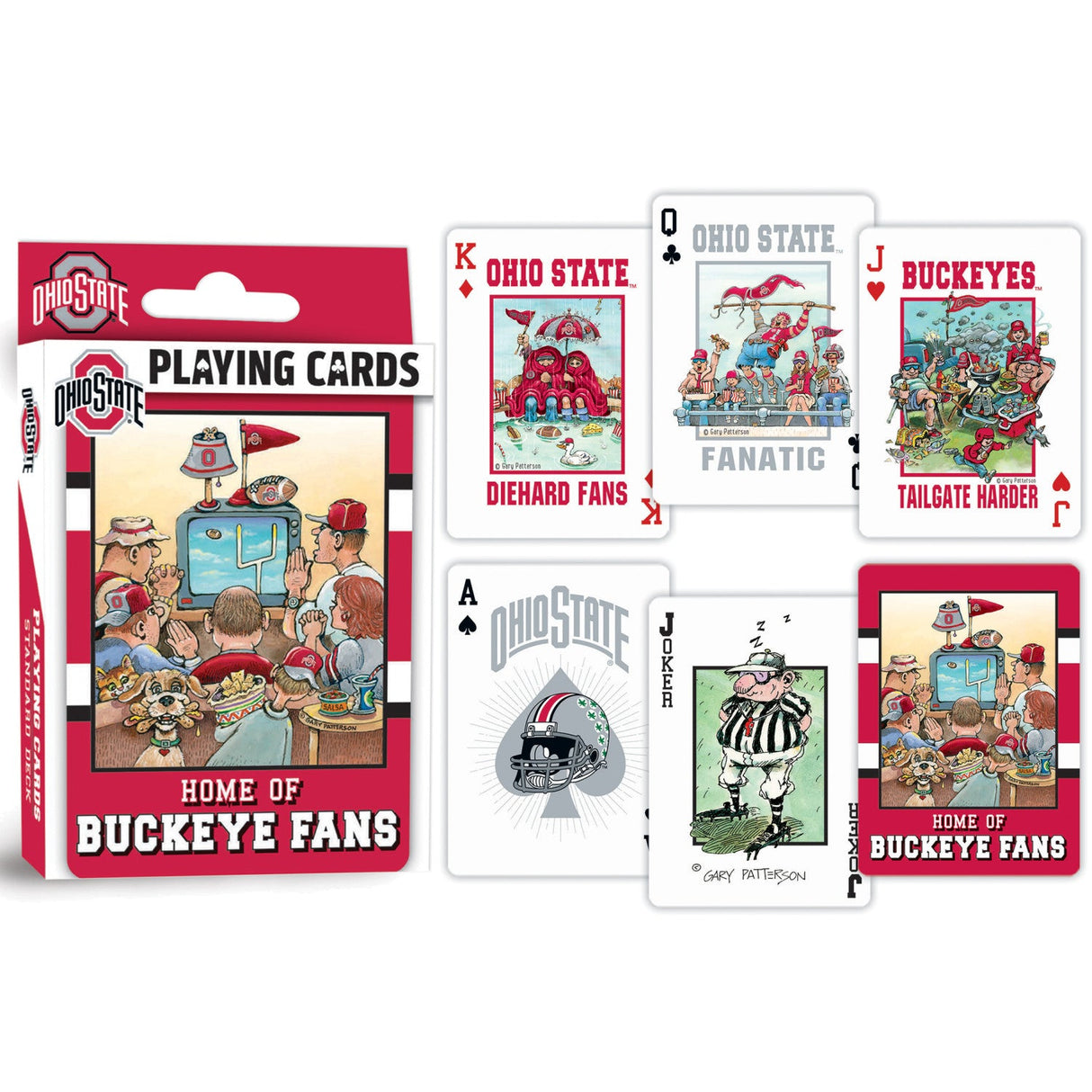 Ohio State Buckeyes Fan Deck Playing Cards - 54 Card Deck by MasterPieces Puzzle Company INC