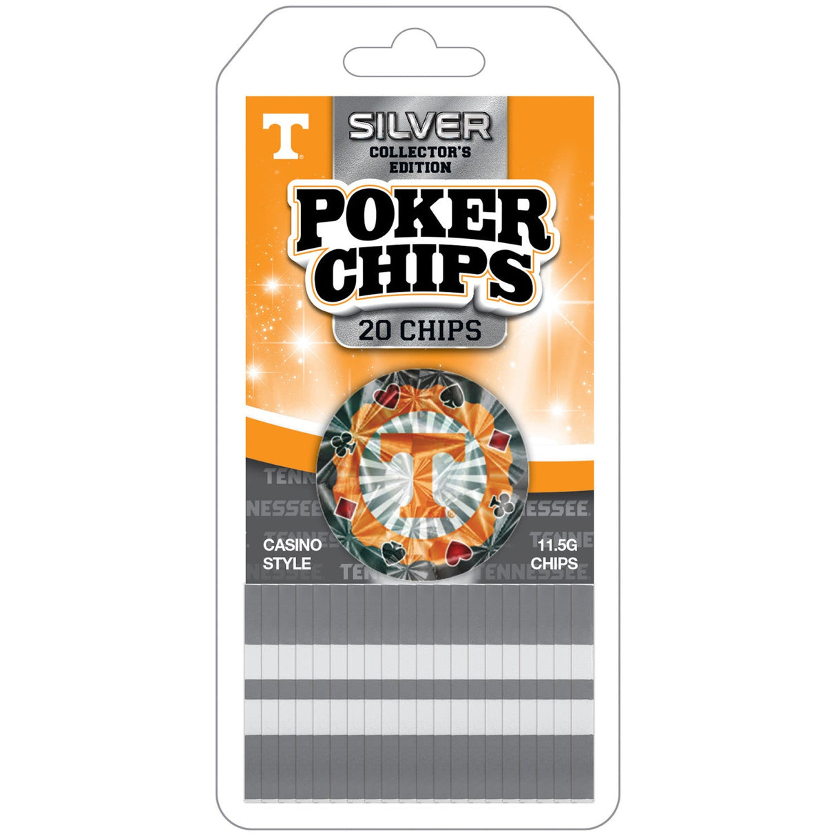 Tennessee Volunteers 20 Piece Poker Chips by MasterPieces Puzzle Company INC