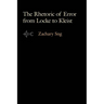 The Rhetoric of Error from Locke to Kleist