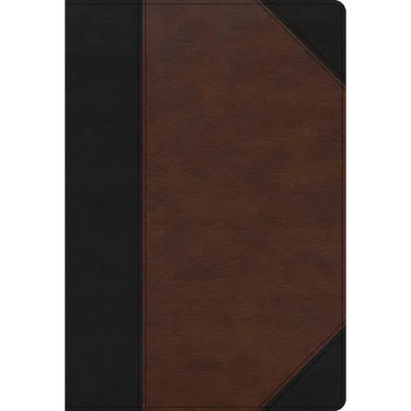 KJV Super Giant Print Reference Bible, Black/Brown Leathertouch, Indexed