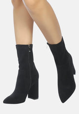 zahara suede bootie by London Rag