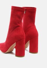 zahara suede bootie by London Rag