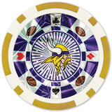 Minnesota Vikings 20 Piece Poker Chips by MasterPieces Puzzle Company INC