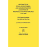 Abstracts of Wills, Inventories...Frederick Co., Va (An Improved)