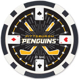 Pittsburgh Penguins 100 Piece Poker Chips by MasterPieces Puzzle Company INC