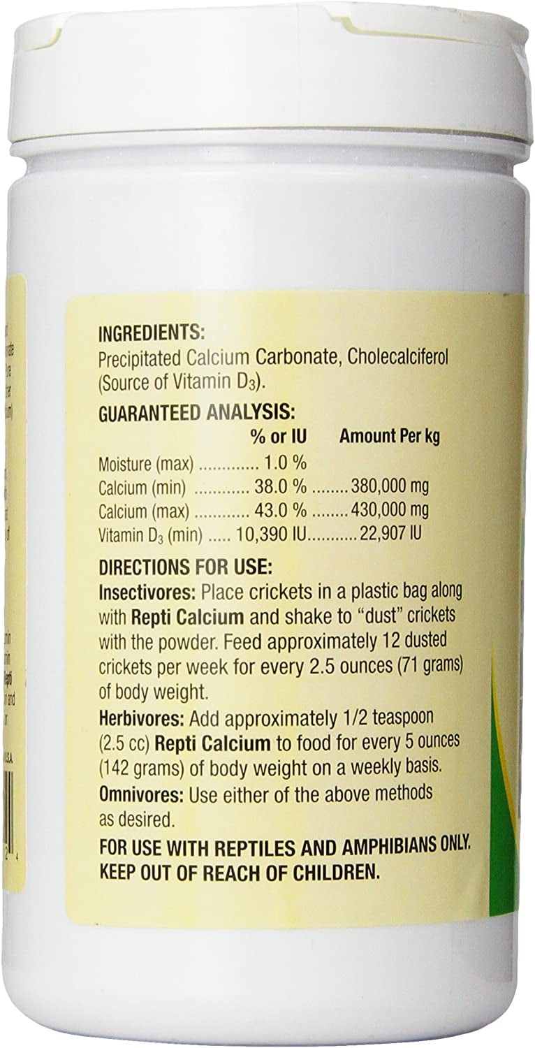 Zoo Med Repti Calcium with D3 - High Bioavailability Reptile Supplement by Dog Hugs Cat