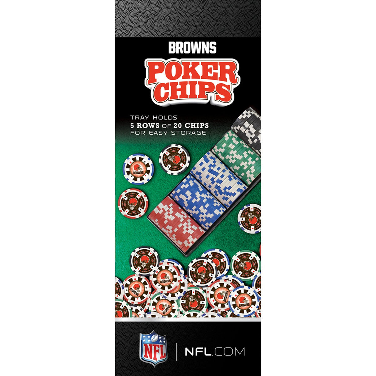 Cleveland Browns 100 Piece Poker Chips by MasterPieces Puzzle Company INC