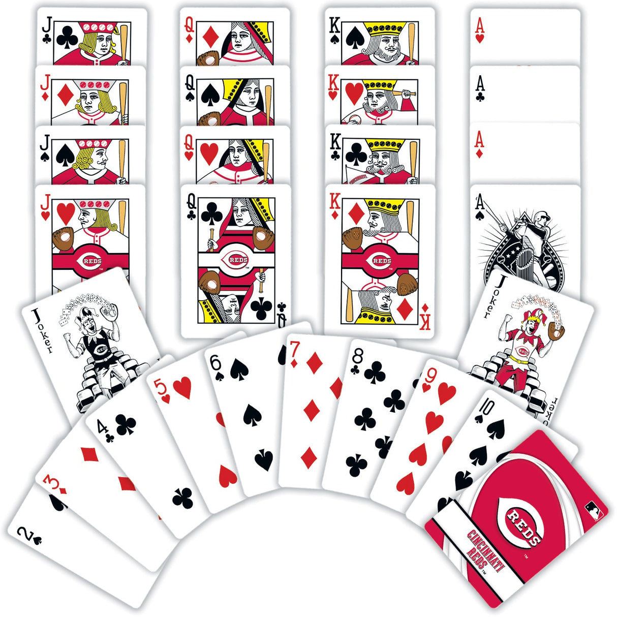 Cincinnati Reds Playing Cards - 54 Card Deck by MasterPieces Puzzle Company INC