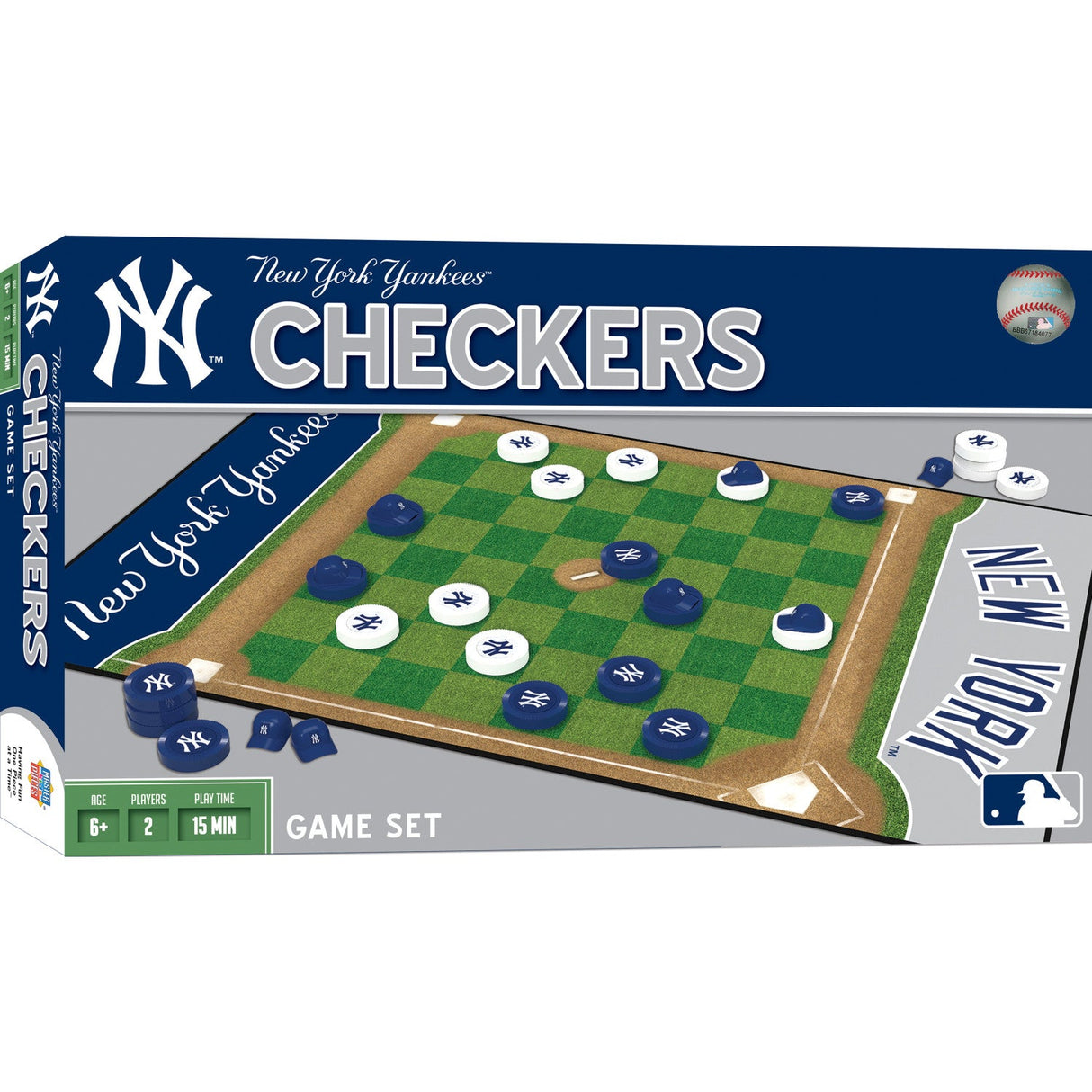 New York Yankees Checkers Board Game by MasterPieces Puzzle Company INC