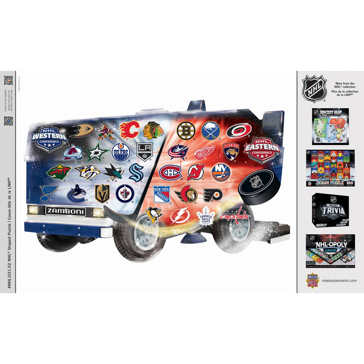 NHL - Zamboni 500 Piece Shaped Jigsaw Puzzle by MasterPieces Puzzle Company INC