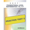 Cset Foundational Level Mathematics 110, 111 Practice Test 2