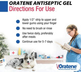 Zymox Oratene Enzymatic Oral Gel - Non-Irritating Pet Antiseptic Dental Care by Dog Hugs Cat