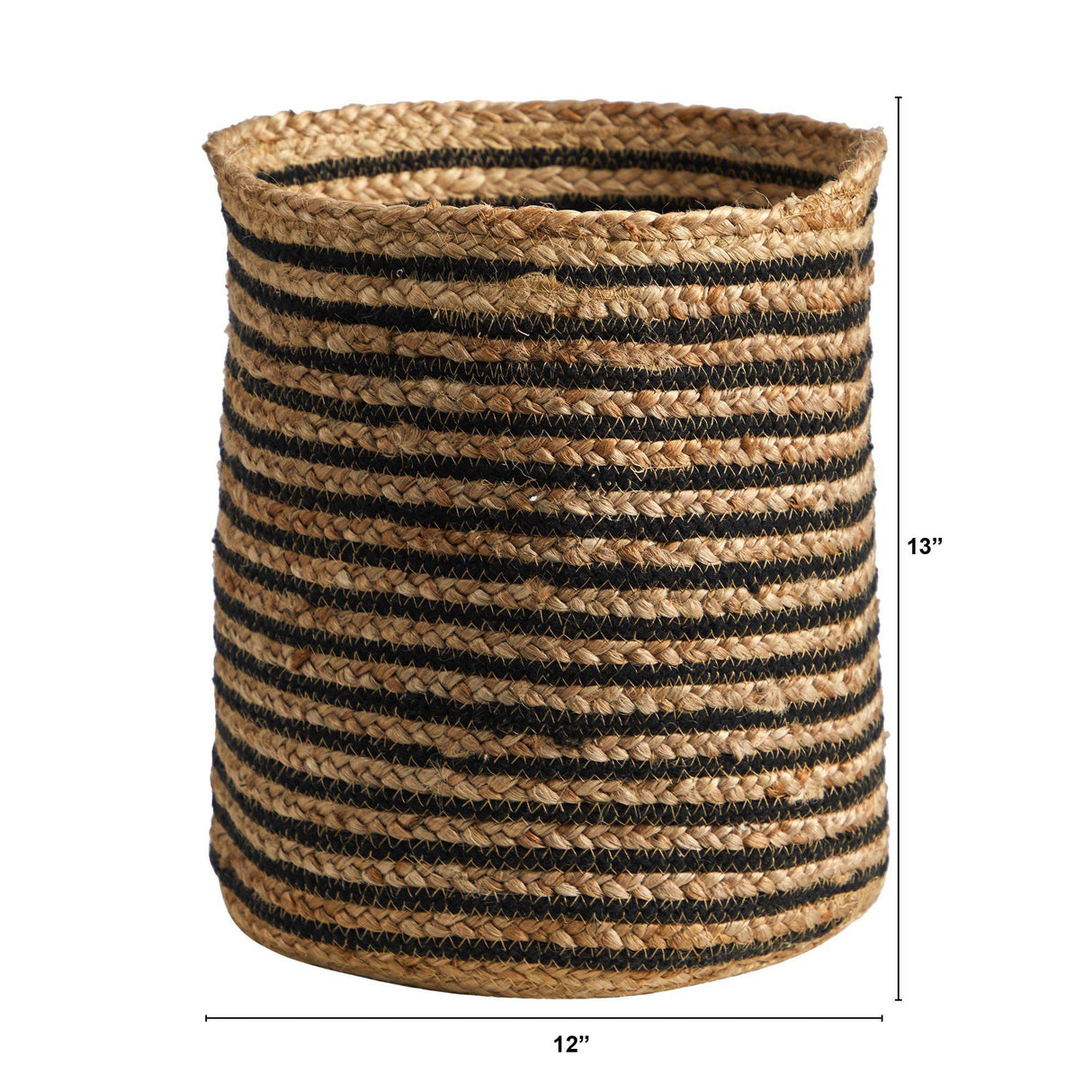 13.5” Handmade Natural Jute Planter by Nearly Natural - Vysn