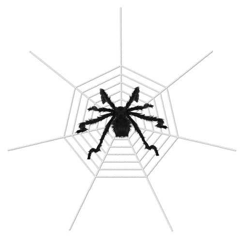 Halloween Decorations Spider Outdoor 49inch Halloween Spider with 126 inch Tarantula Mega Spider Web Hairy Poseable Scary Spider Outdoor Yard Creepy D