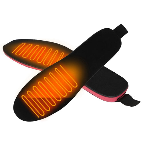 Heated Insoles Electric Heated Foot Warmer 3000mAh Rechargeable Battery Powered Trimmable Heated Shoe Insoles for Men Women Hunting Skiing Fishing - Black - Small