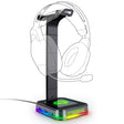 RGB Command Station Headset Stand - Vysn