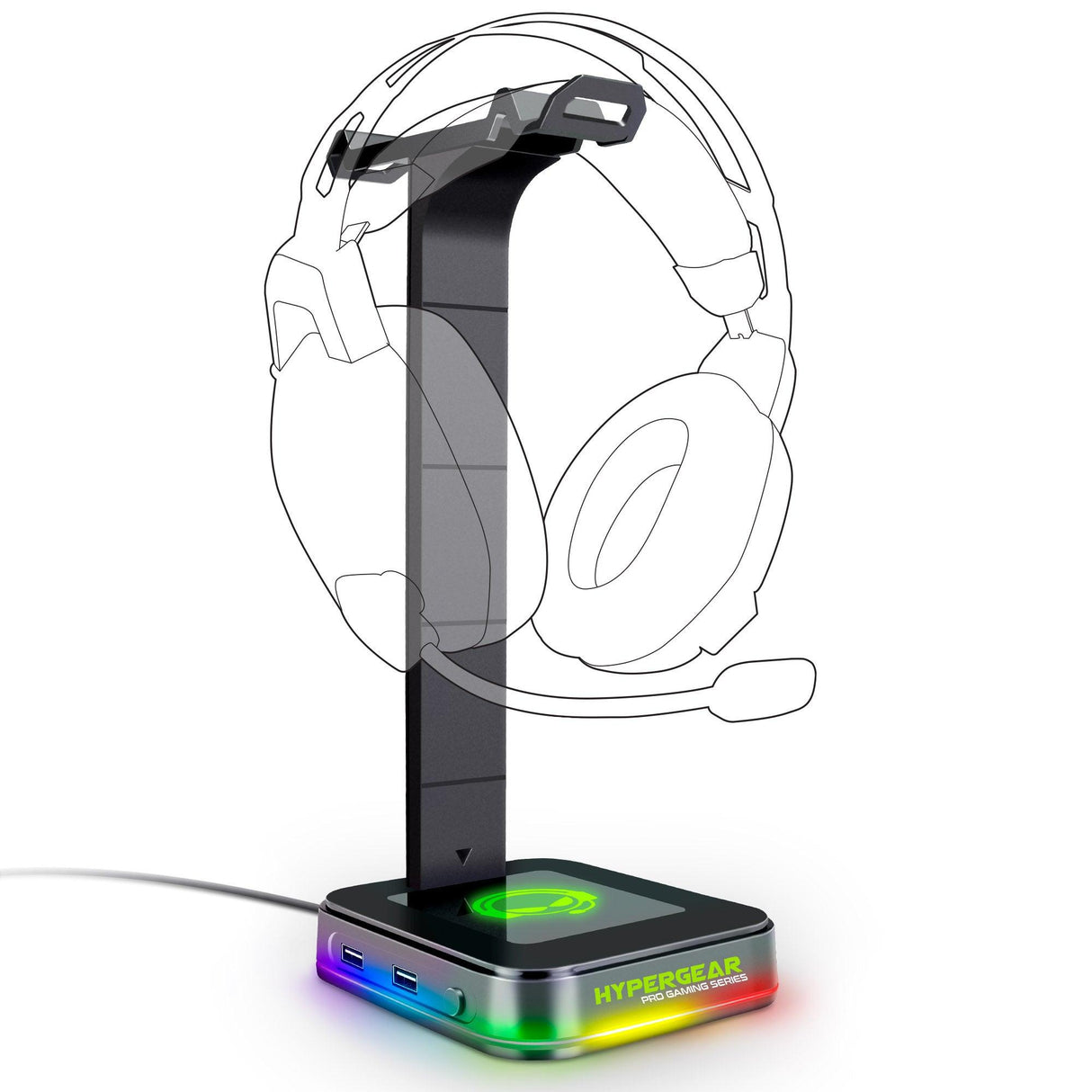 RGB Command Station Headset Stand - Vysn