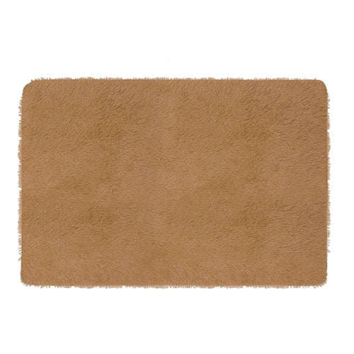 Fluffy Bedroom Rug 4’ x 2.6’ Anti-Skid Shaggy Area Rug Decorative Floor Carpet Mat for Nursery Bedroom Living Room - Coffee